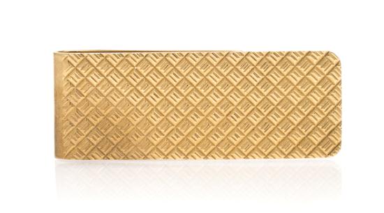 *A 14 Karat Yellow Gold Textured