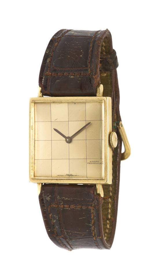 A 14 Karat Yellow Gold Wristwatch