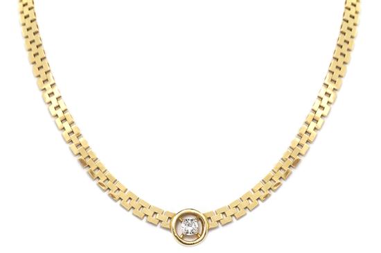 A 14 Karat Yellow Gold and