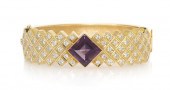 A 14 Karat Yellow Gold Diamond