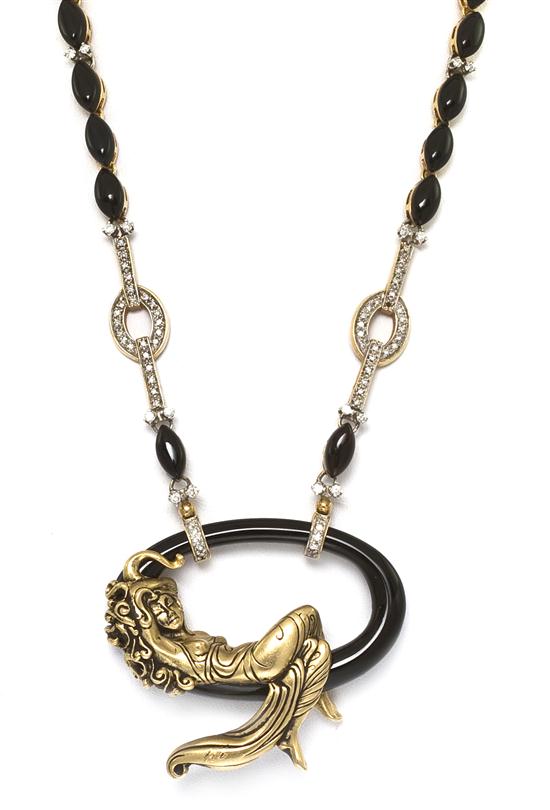 A 14 Karat Yellow Gold Diamond