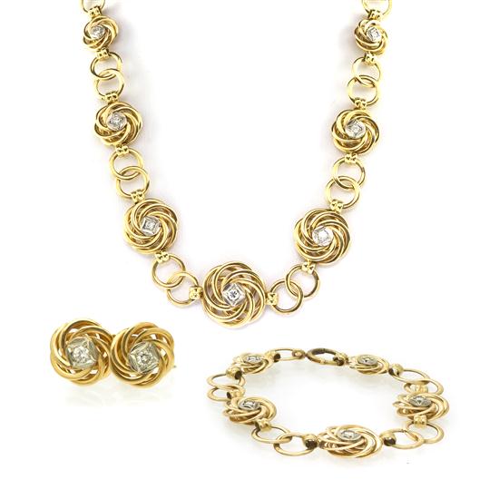 A 14 Karat Yellow Gold and