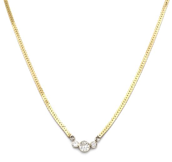 A 14 Karat Yellow Gold and