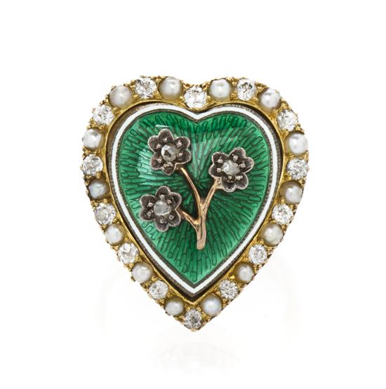 A 14 Karat Yellow Gold Diamond