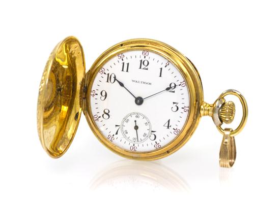 A 14 Karat Yellow Gold Hunter