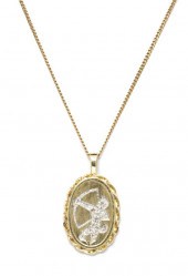 A 14 Karat Yellow Gold and Dia