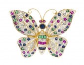 A 14 Karat Yellow Gold Diamond