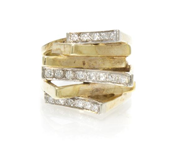 A 14 Karat Yellow Gold and