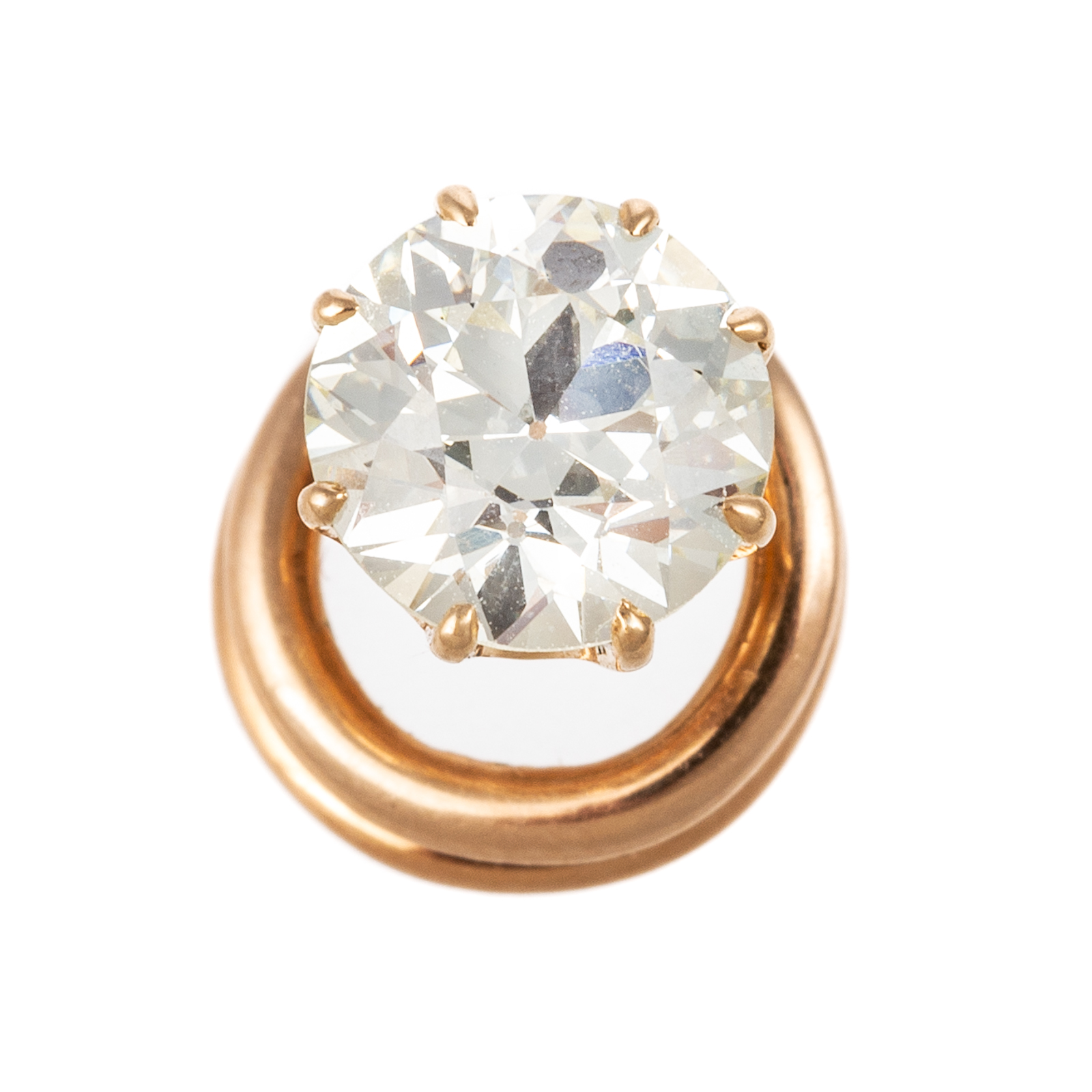 A 1.40 CTS ANTIQUE DIAMOND TIE TACK