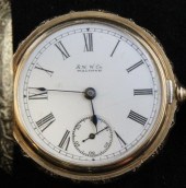 A 14ct gold Waltham hunter key