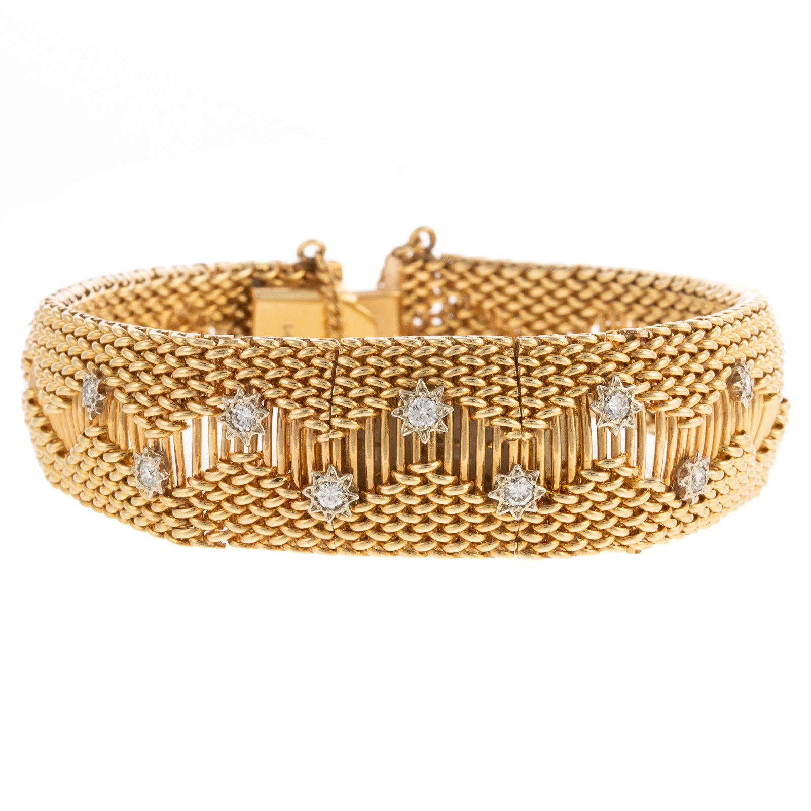 A 14K DIAMOND COVERED WATCH BY