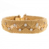 A 14K DIAMOND COVERED WATCH BY