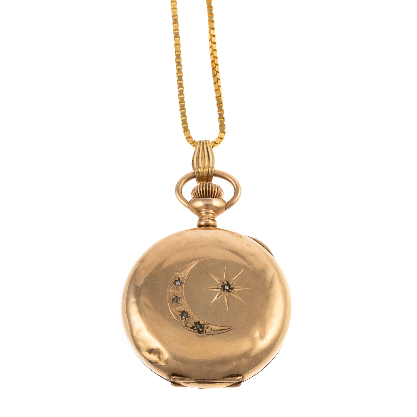 A 14K ELGIN POCKET WATCH WITH