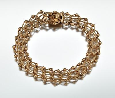A 14k Gold Bracelet 14k yellow gold