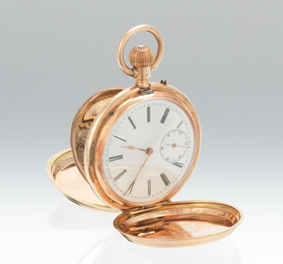 A 14k Gold Hunter's Case Pocket