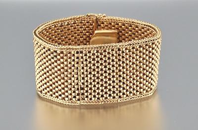 A 14k Gold Mesh Bracelet Ebel Watch
