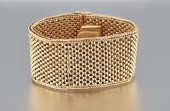A 14k Gold Mesh Bracelet Ebel