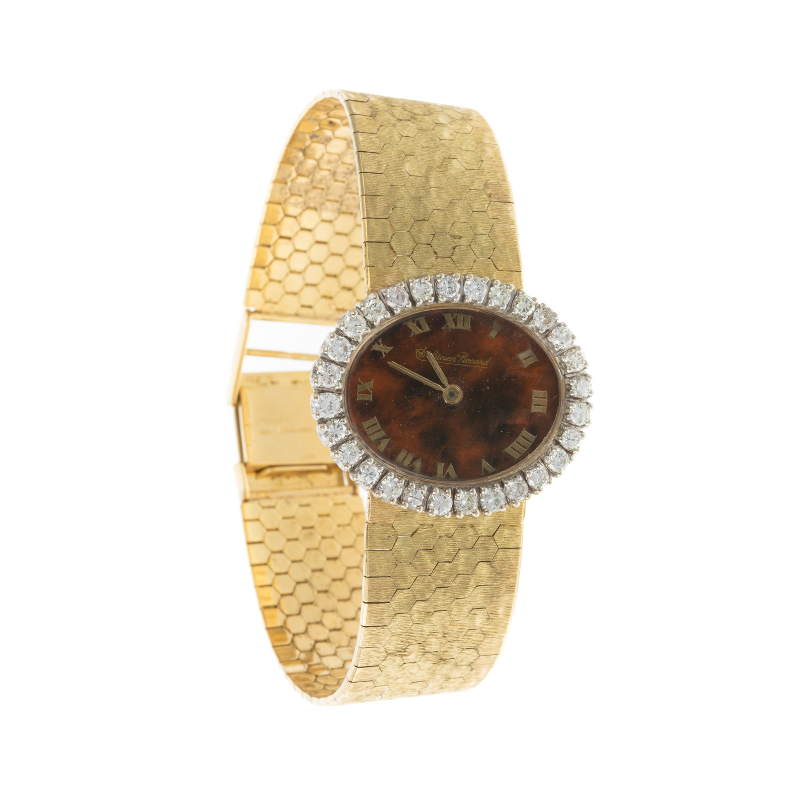 A 14K LUCIEN PICCARD DIAMOND