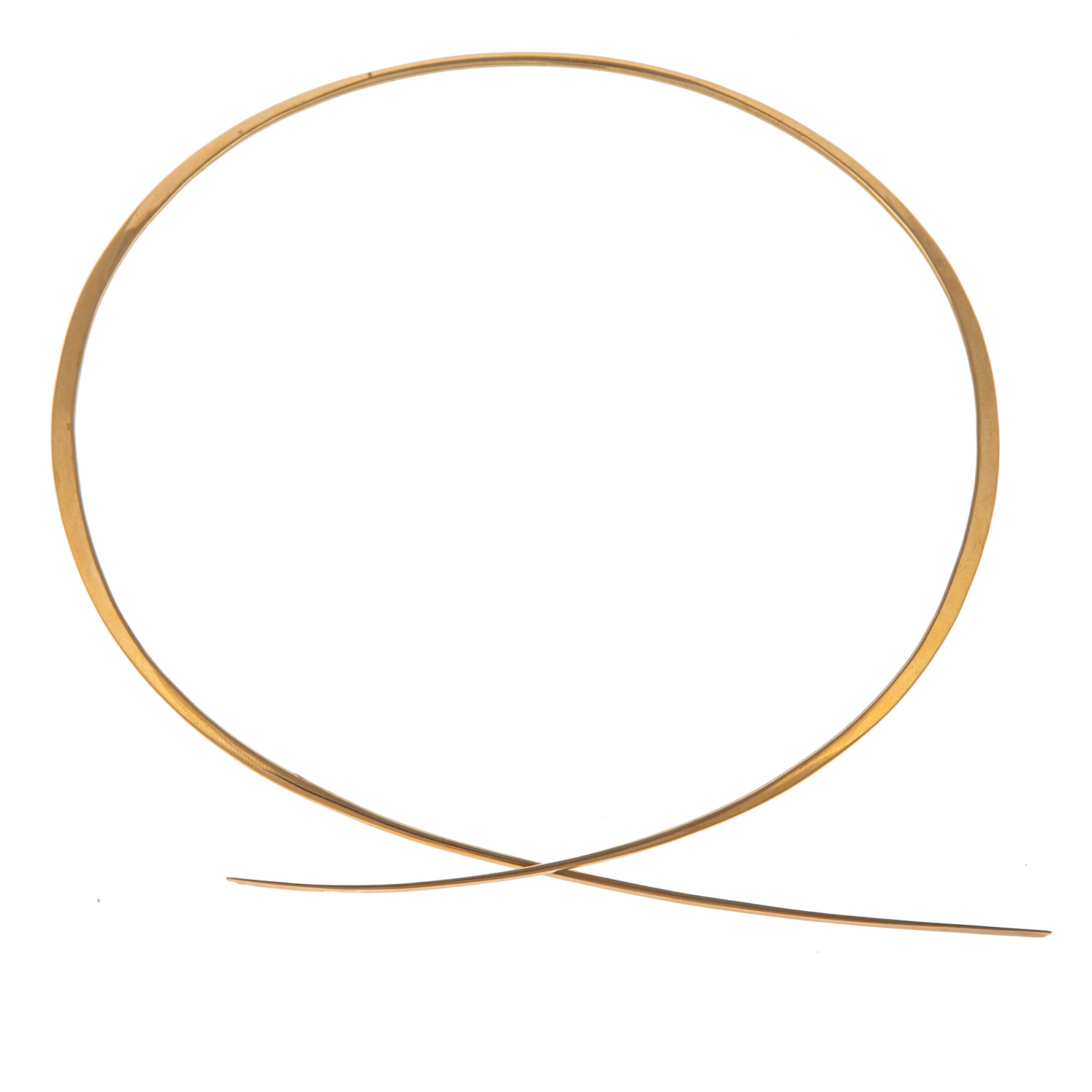 A 14K MODERN BYPASS COLLAR NECKLACE