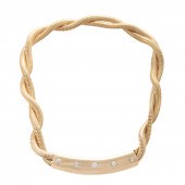 A 14K RETRO SNAKE CHAIN CHOKER