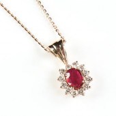 A 14K ROSE GOLD, DIAMOND, AND
