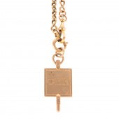 A 14K WATCH CHAIN & PHI BETTA