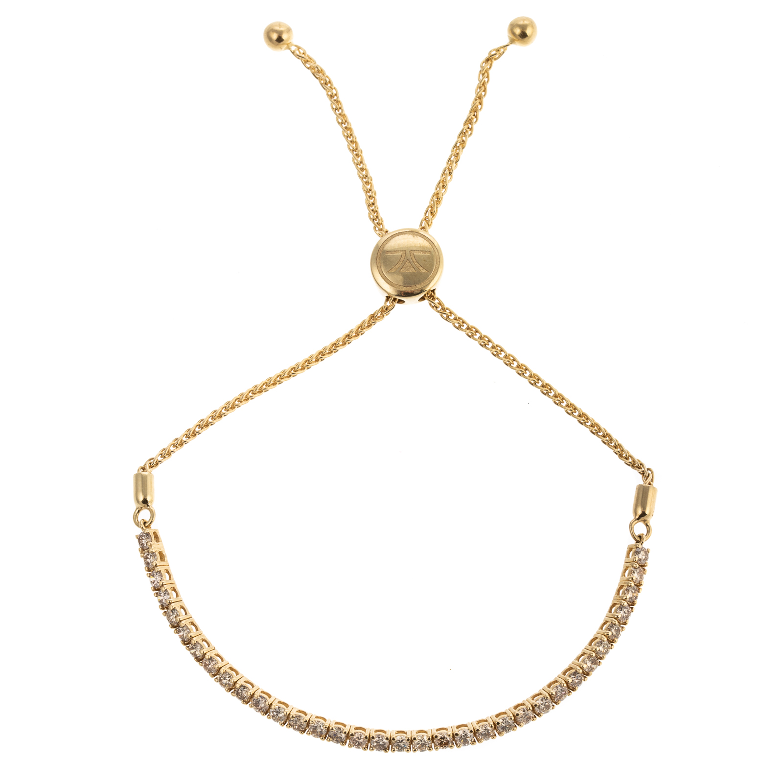 A 14K YELLOW GOLD DIAMOND