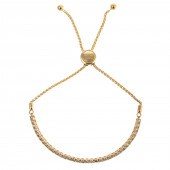 A 14K YELLOW GOLD DIAMOND ADJU