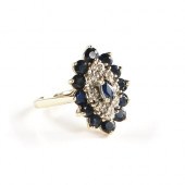 A 14K YELLOW GOLD, DIAMOND, AN