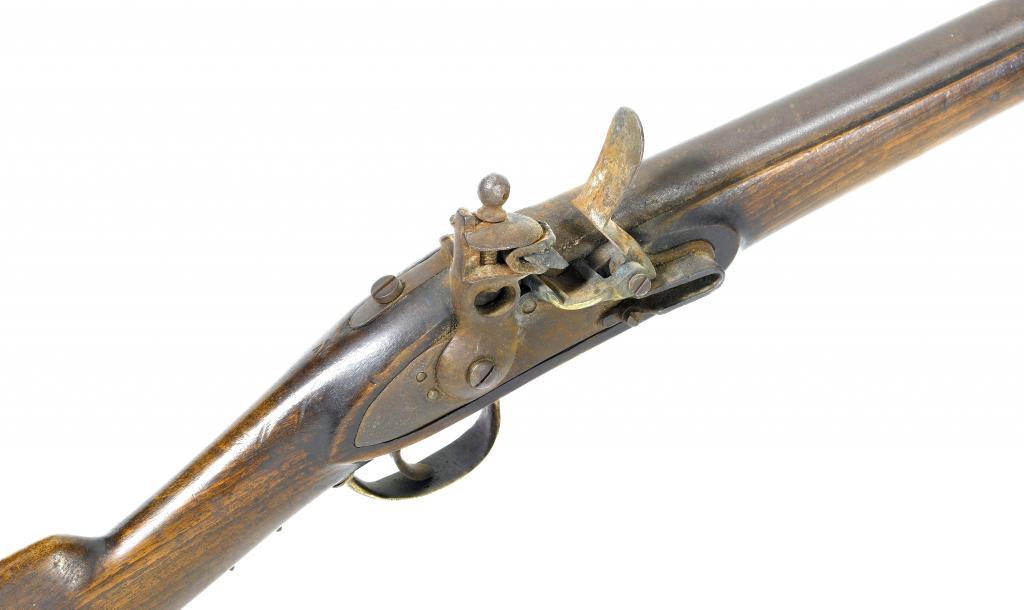 A 15 BORE FLINTLOCK CARBINE the