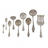 A (15 PC) DURGIN WATTEAU STERL