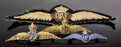 A 15ct gold and enamel R.A.F.