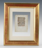A 15th Century Illuminated Lea