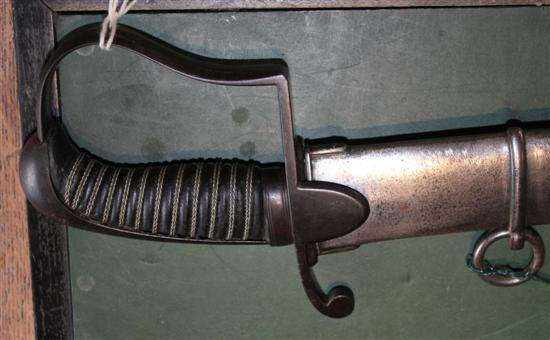 A 1796 cavalry officer's sword