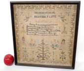 A 1799 SAMPLER BY MARY STRAPS,