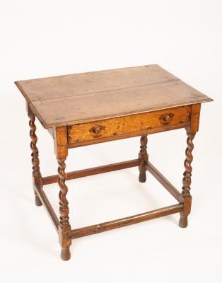 A 17th Century and later oak side
