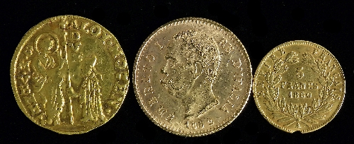 A 17th Century hammered gold