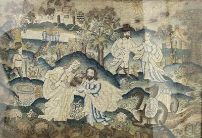A 17th Century needlework panel