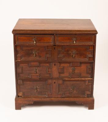 A 17th Century oak chest of