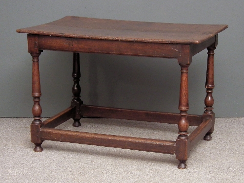 A 17th Century oak rectangular