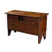 A 17th Century oak six-plank c