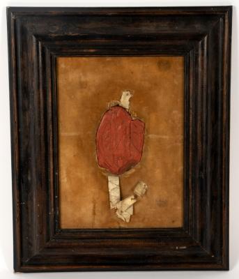 A 17th Century oval seal,
