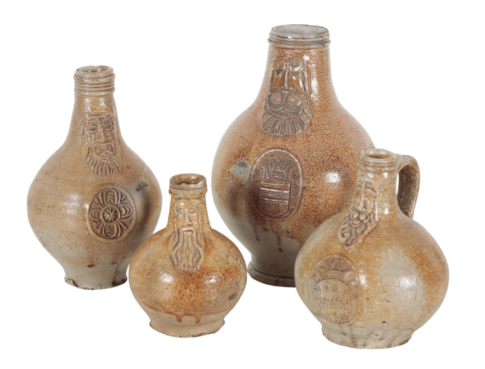 A 17TH CENTURY PALE BROWN STONEWARE