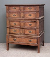 A 17th Century panelled oak ch