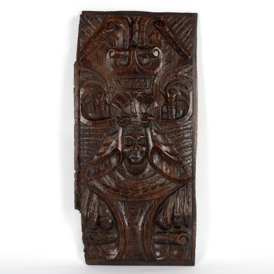 A 17th Century style carved
