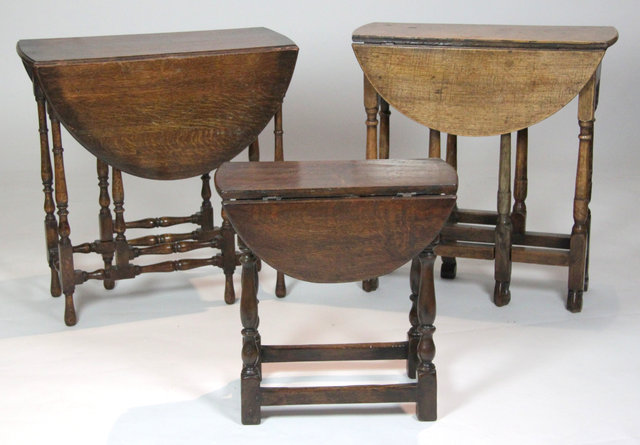 A 17th Century style oak gateleg