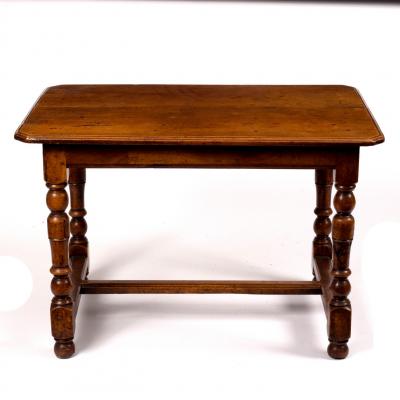 A 17th Century style walnut table