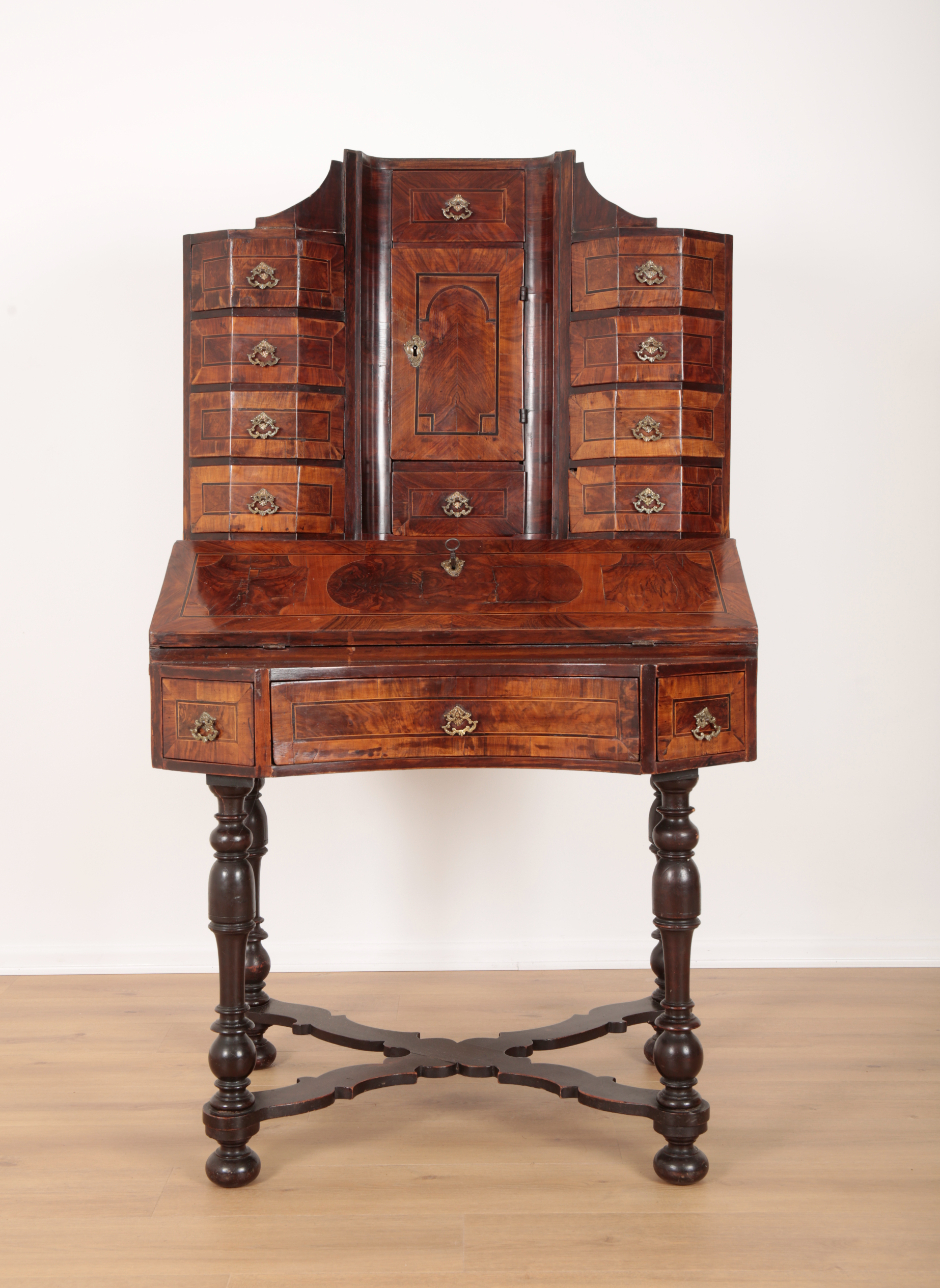 A 17TH CENTURY WALNUT BUREAU