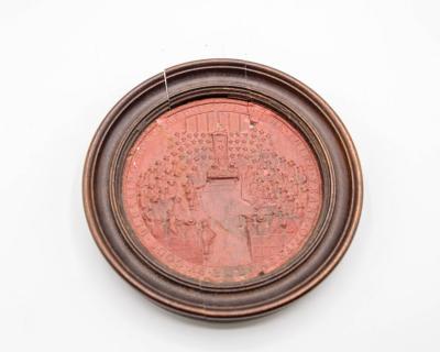 A 17th Century wax seal, 14cm
