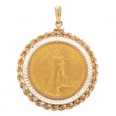 A 1908 $20 SAINT GAUDENS DOUBL